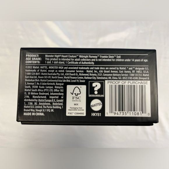 Monster High Haunt Couture Midnight Runway Frankie Stein Doll Mattel - Picture 7 of 14